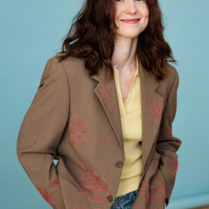 Marynarka stokrotki / upcykling